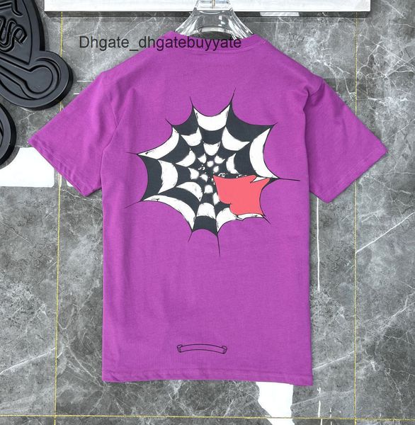 

luxury mens classic t shirts brand ch man tees sanskrit letter t-shirt summer horseshoe flower cross short sleeve designer tshirts hip hop s, White;black