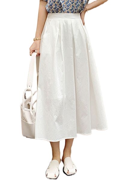 

dazy hidden pocket plicated detail skirt o7vc#, Black