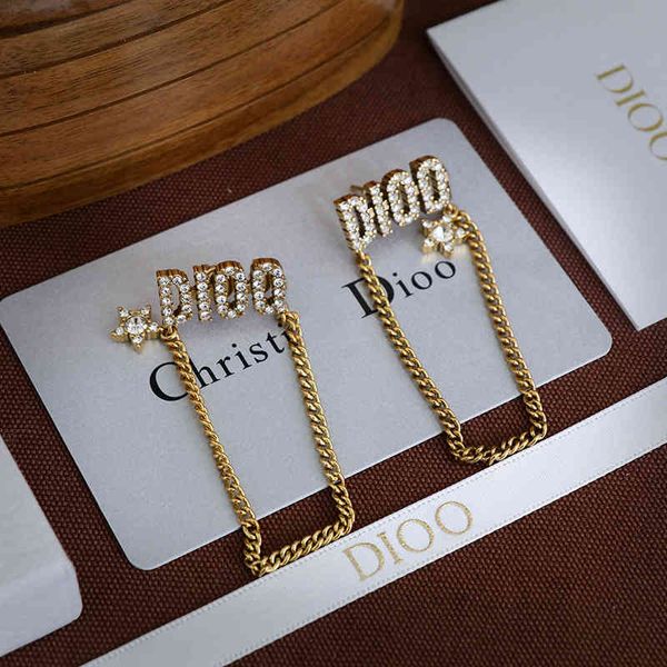 

2022 factory wholesale new new dijia brass mesh red tassel female earrings, Golden