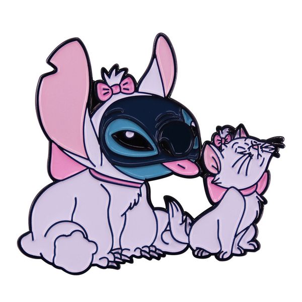 

retro cartoon lapel pins for backpacks brooches for clothing anime enamel pin badges jewelry decoration gifts for kids, Blue