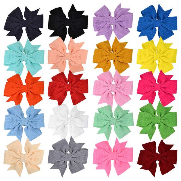 

color solid color bubble cloth hairpin v-shaped ribbon fishtail bow hairpin hairdressing 168, Slivery;white
