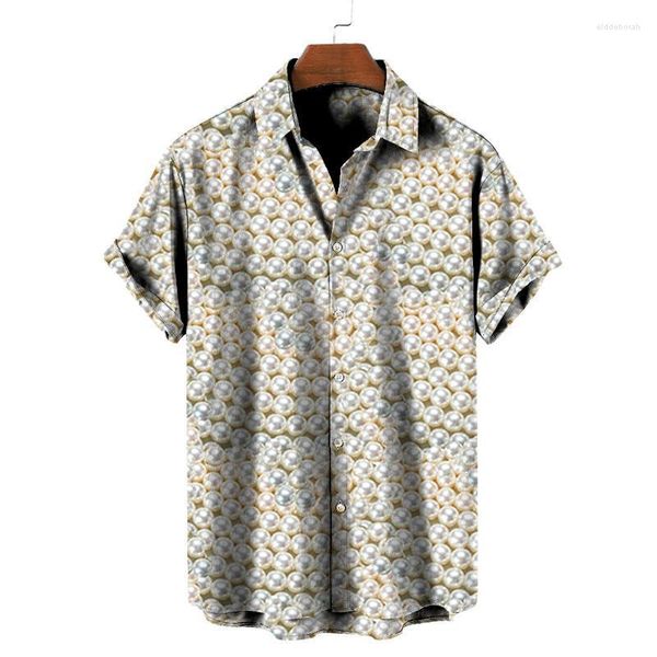 Мужские повседневные рубашки Лето для мужчин Европейская кнопка размером с кнопку Корейскую версию мужская одежда Fit Print