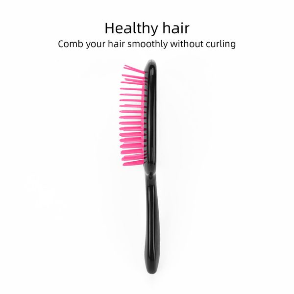 

pink hair brush air massage comb comfortable and durable nylon mesh 1pc, Silver