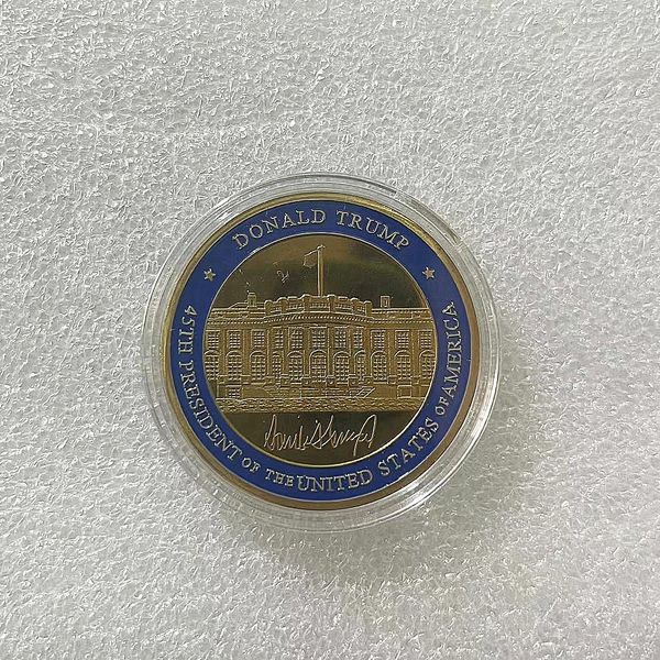 Presentes O presidente dos EUA Trump White House Memorial Desafio Coin Collection Coin.cx