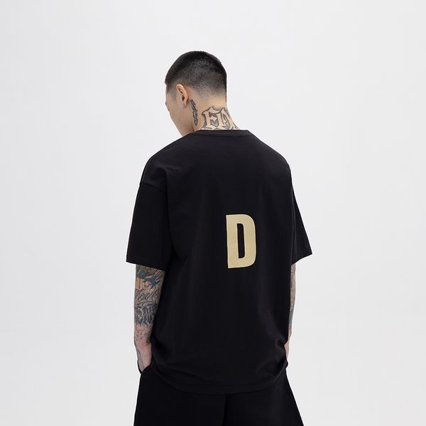 

22ss new american summer limited letter printed man tee high street hip hop designer t-shirts breathable fashion men women youth short sleev, White;black