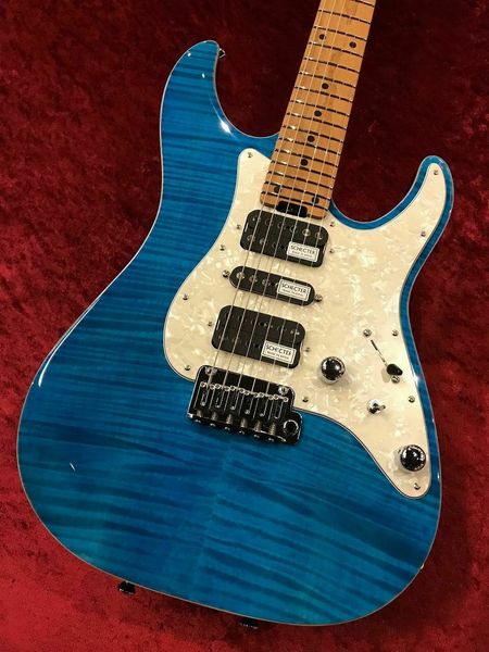 

schecter sd--24-al-vtr-fm/ilb/rm #gg5fb electric guitar