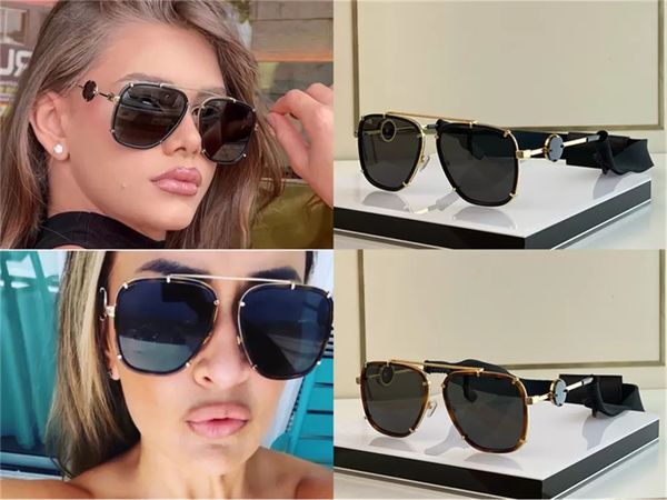 

fashion luxury sunglasses square frame men and women catwalk style wear chain accessories outdoor goggle classic fashion uv400, White;black