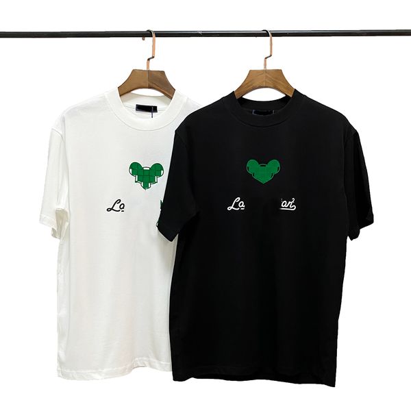 

22ss men's short-sleeved t-shirt polos men's summer simple icon high-quality cotton casual solid color fashion m-2xl, White;black