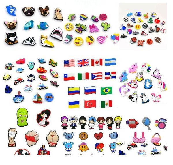 

shoe parts accessories shoe parts accessories shoe parts accessories shoes cute american flagshoe charms pvc mix clog croc charm buc mix ran, White;pink