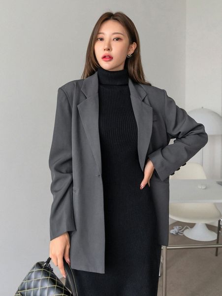

dazy lapel neck belted blazer b8pn#, White