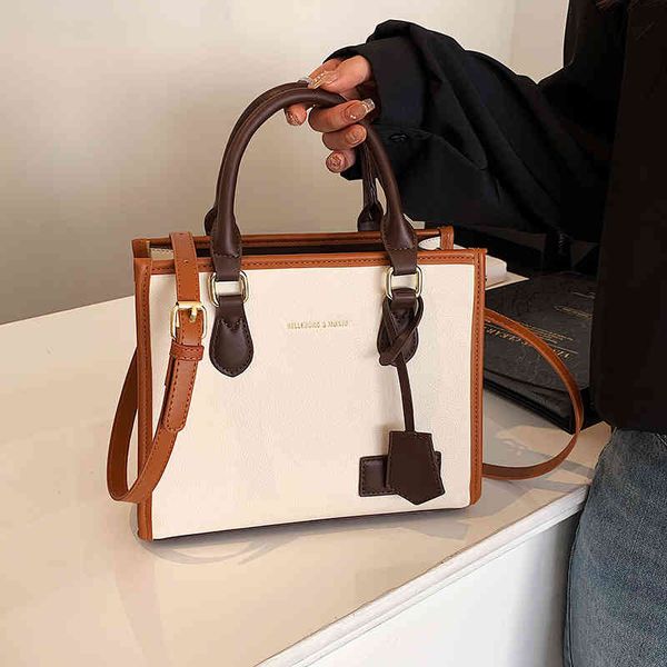 

designer handbags women's large bag women's 2022 summer capacity handbag contrast tote bag single shoulder messenger