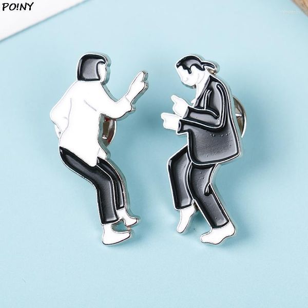 Pins Broschen Film Emaille Set Swing Dance Figur Hemd Kragen Tasche Revers Pin Abzeichen Schmuck Geschenk Für Freunde Großhandel Kirk22