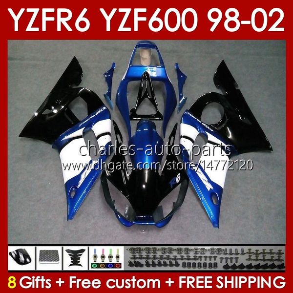 Набор для тела для Yamaha YZF R6 R 6 98-02 YZFR6 98 99 00 01 02 Кузов 145NO.85 YZF 600 куб.