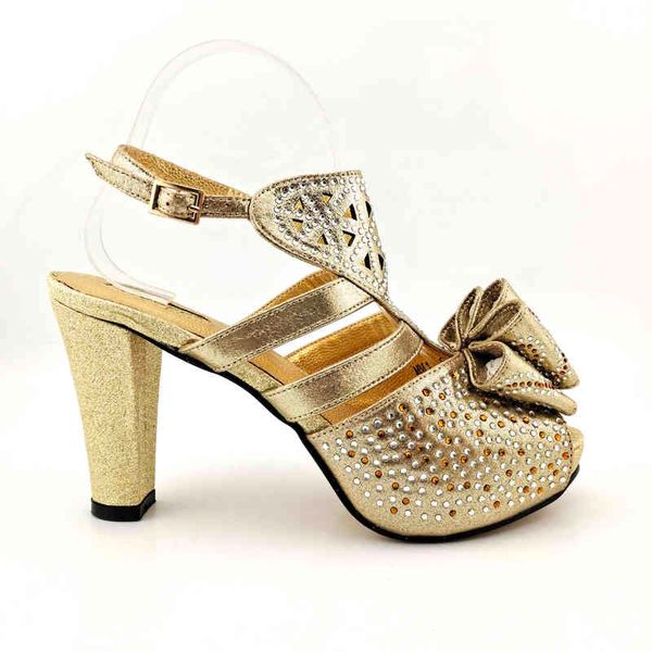 Kleid Schuhe Pfirsich Farbe Schuhe mit Taschen Set High Heel Damen und Tasche Hmade Styling Frauen Party 220722