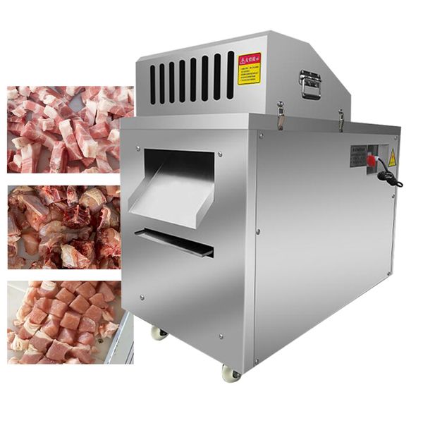 Cortadora de bloques de pollo Máquina automática de corte de ganso de pescado de pato de pollo de costilla