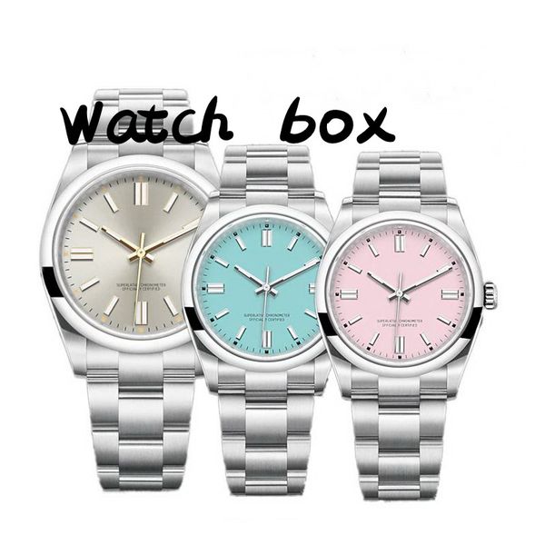 

oyster perpetual watches set couple mens lady watch designer 36mm 41mm multiple colour luminous sapphire automatic mechanical waterproof wat, Slivery;brown