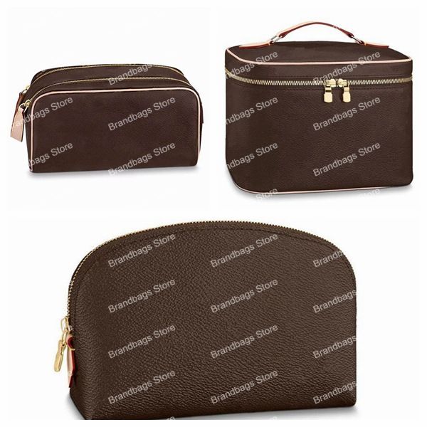 Kosmetiktaschen Designer Damen Damen Make-up-Tasche Make-up Kosmetiktaschen Hochwertiger Reißverschluss Purse2425