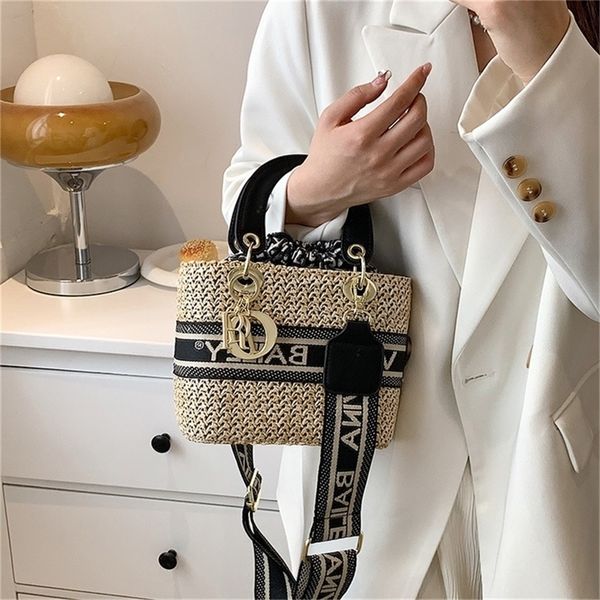 

60% off online store lady fashion romantic straw versatile trend diagonal 2ap