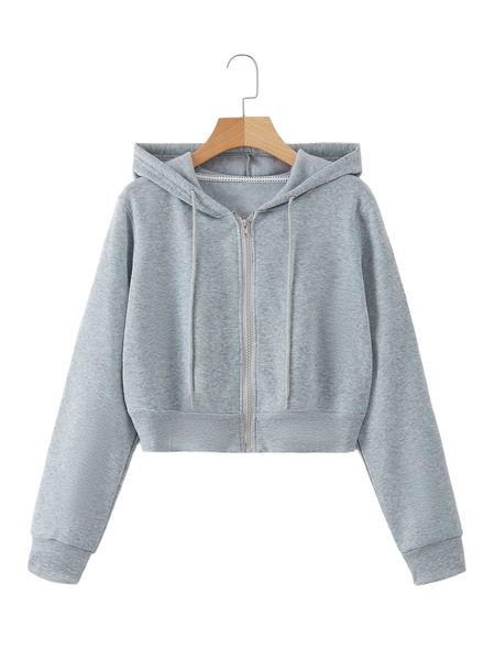 

zipper drawstring thermal hoodie l1uy#, Black