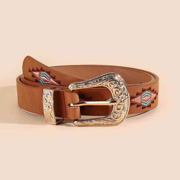 

fashion classic embroidery studs strap jeans women belt, Black;brown