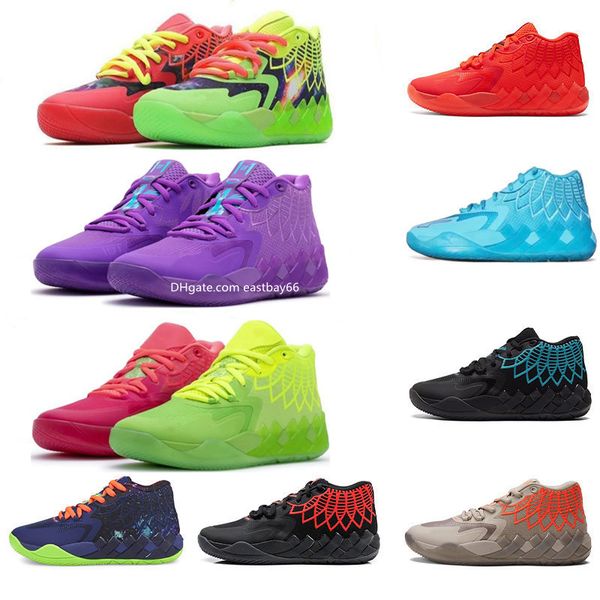 

og basketball shoes 2023 mens lamelo ball mb 01 basketball shoes queen city white silver black red blast green galaxy purple blue grey