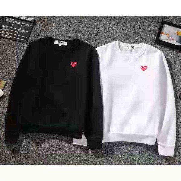 

2022 new chuanjiu love autumn and winter men women rs round neck sweater embroidered new small long sleeves, White;black
