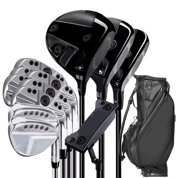 

golf clubs forged male complete set driver fairway woods irons full set graphite shaft with head covers ups dhl fedex