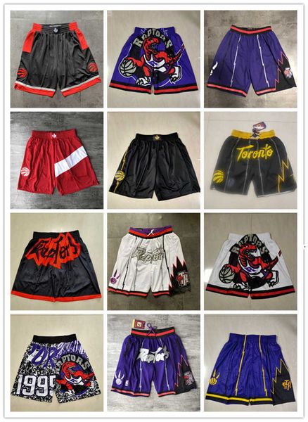

toronto''raptors''men throwback basketball shorts pocket, Black