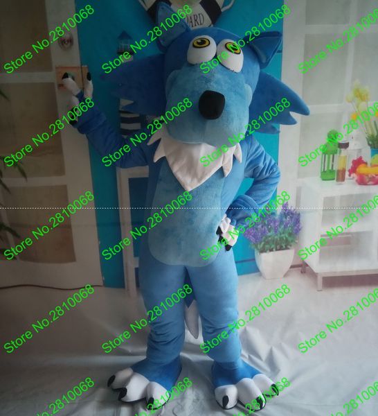 

mascot doll costume eva material blue wolf mascot costumes cartoon apparel wolf mascot costumes 294, Red;yellow