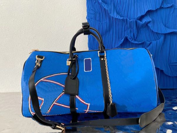 Lüks Duffle Seyahat Moda Erkek Kadın Yüksek kaliteli çantalar Marka Tasarımcı Çanta Bagaj Çanta Kilitli Büyük Kapasiteli Spor Çantası Enchase Cüzdan Cüzdan Tote Çanta