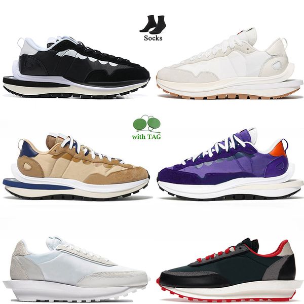 

running shoes vaporwaffle waffle nylon black white sail gum sesame blue void dark iris undercover midnight university red women mens trainer