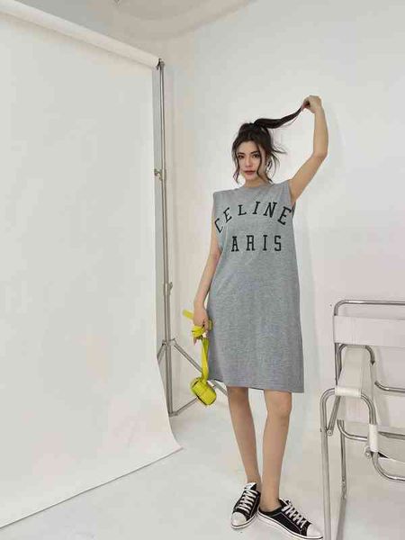 

casual dresses chaopai spring and summer loose wide simple classic letter printing slim casual t skirt m2xs, Black;gray