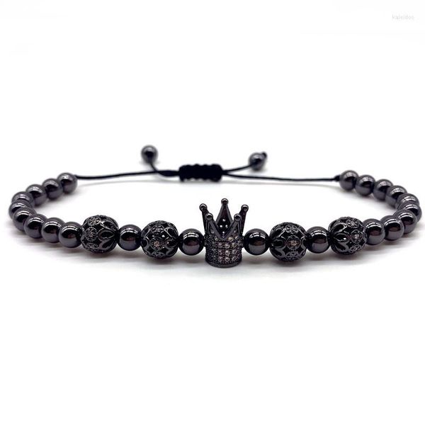 Pulseiras de charme Coroa de bola Men Bracelet