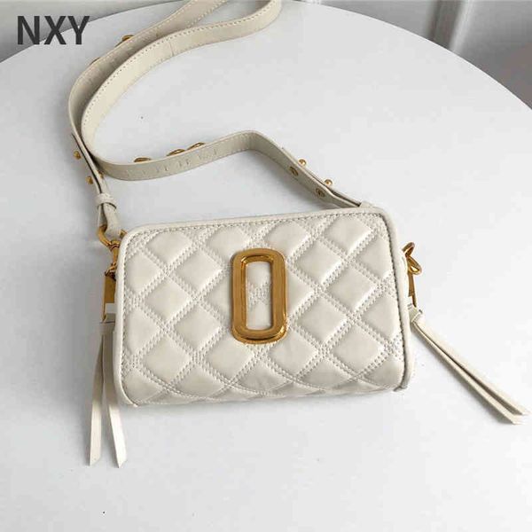 

shopping bags oil wax camera bag sheepskin embroidery shoulder strap adjustable double zipper single shoulder oblique span shoulder bags 220