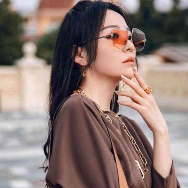 

sunglasses style star net red same women's fashion personalized color matching lenses metal sunglasses trend, White;black