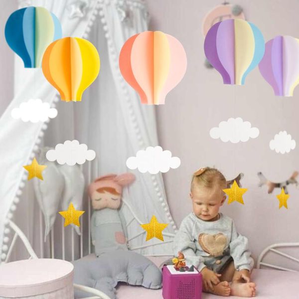 Decoração de festa 10pcs/set Love Air Balloon Janela pingente de casamento Props Star Star tridimensional penduramento ornninentsparty