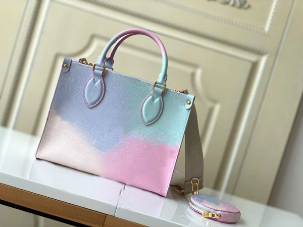 

hbp onthego mm pm gradient pastel handbags women leather shoulder bags fashion designers messenger bag purse woman tote toron handbag wallet