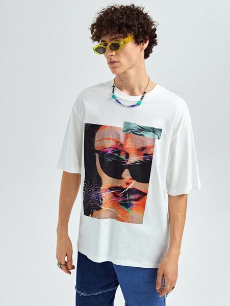 

men figure graphic tee t4yg#, White;black