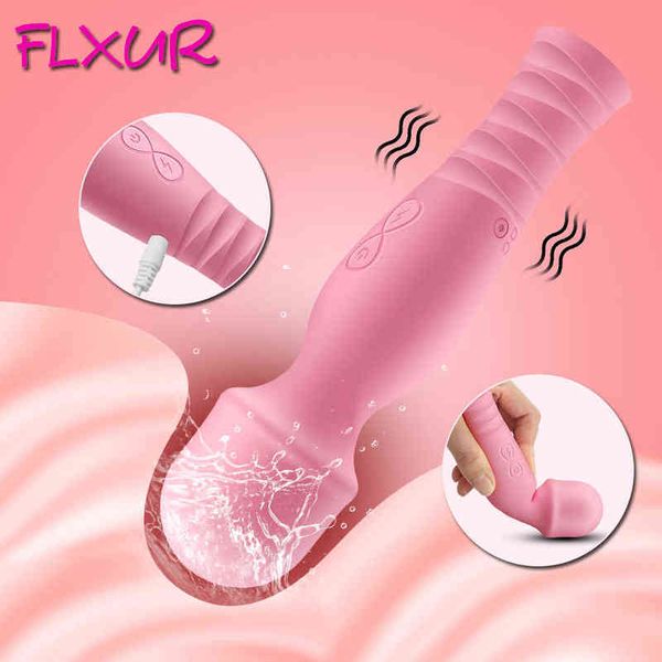 NXY Vibrators Flxur 10 Режимы AV Вибратор Волшебная Палочка для Женщин Стимулятор Стимулятор Женский Стимулятор G Пятно Массажер Женщина Мастурбатор Секс-игрушки Женщина 0407