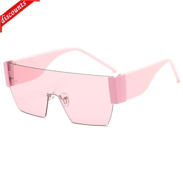 

men's women's fashion trend brand sunglasses wholesale new d home same personalized large frame one-piece, White;black