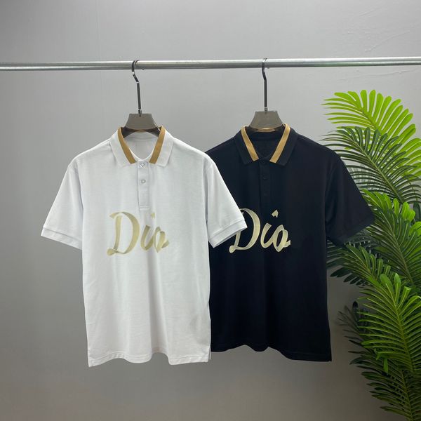 

2022 men's plus tees & polos with cotton printing and embroidery, 100% replica of apparel european size e33, Black;brown