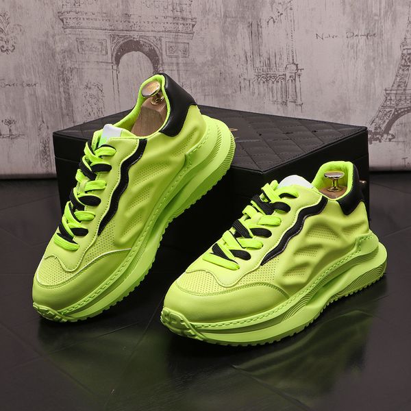 

platform men breathable wedding dreen shoes outdoor travel fitness sneakers male vulcanized casual walking sports loafers n30, Black