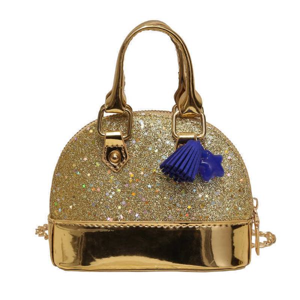 

yuchengbags 2022new korean women's versatile shoulder bag fashion change chain diagonal cross bag mini sequin portable shell bag