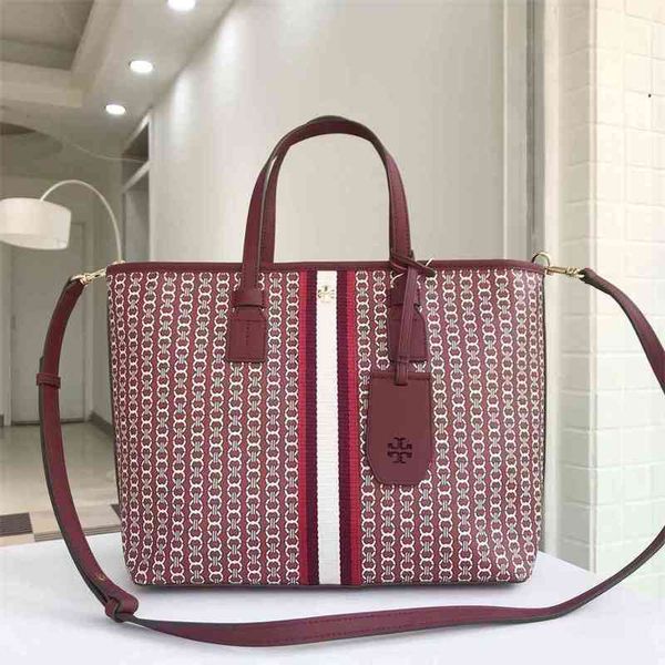 

designer bags bag torys burchs outlet luxury 2022 ummer canva printed jacquard one houlder cro fahion tote hopping women' bag lilyxm1