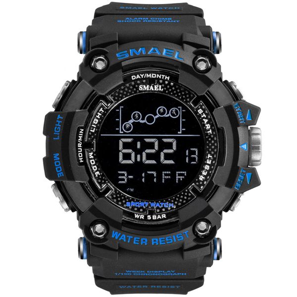 

mens watch military water resistant smael sport watch army led digital wrist satches for male 1802 relogio masculino watches, Slivery;brown