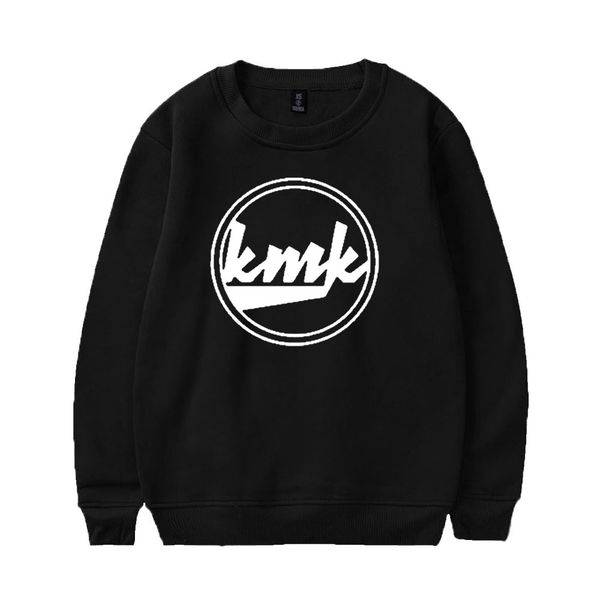 

kallmekris kmk merch long sleeve crewneck sweatshirt pullover, Black