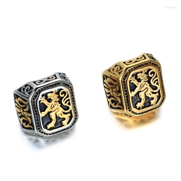 Rings de cluster Equipe emblema de emblema Europeu e American Retro Ring Ring JewelryCluster Wynn22