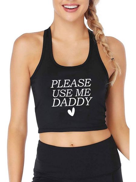 

pakaian lovin tolong gunakan saya edisi hati ayah atasan crop dewasa humor menyenangkan genit cetak yoga olahraga latihan tank rompi gym 220, White