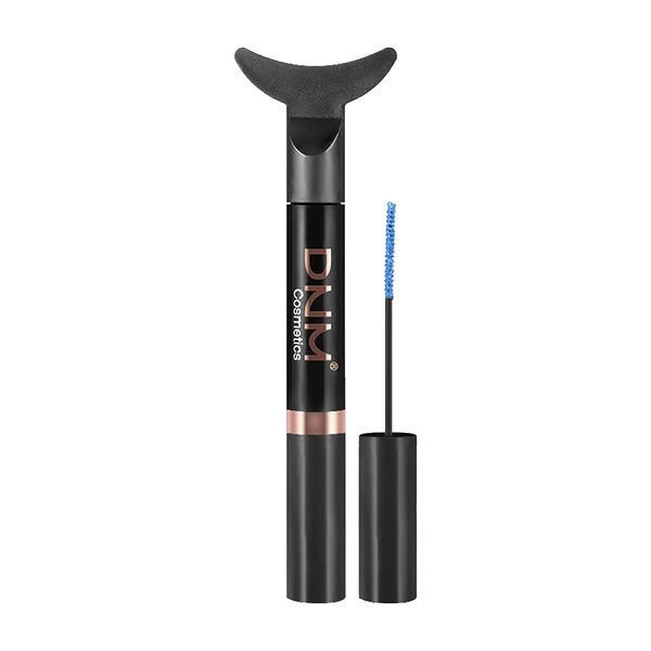 Mascara impermeabile colorato preciso Doppia testa Forma di pesce Sirena Maskara Ciglia fisse Ricci lunghi e spessi Seta colorata Blu Borwn Trucco viola