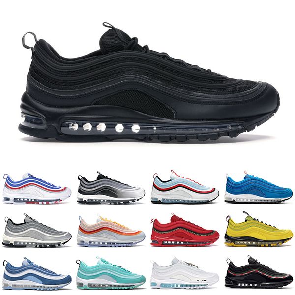 

97 men women running shoes triple white black reflective bred sean wotherspoon indigo starm tropical twist red leopard mens trainers sports